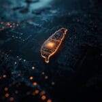 AI chip war Map of Taiwan with AI chip overlay highlighting its role in global tech and geopolitics